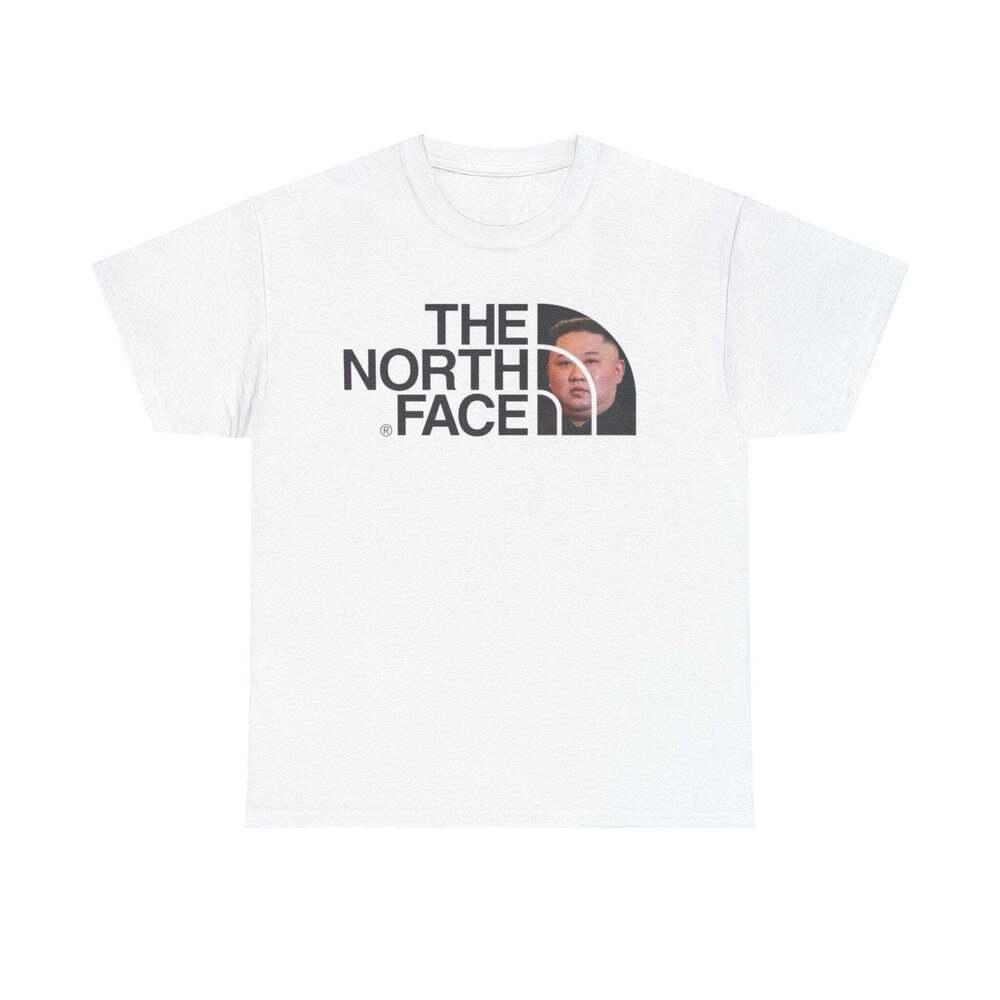 Kim Jong Un North Face Parody Funny Graphic Meme Humor Unisex Gift T-shirt